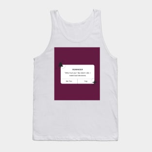 I Make Bad Decisions - Print Tank Top